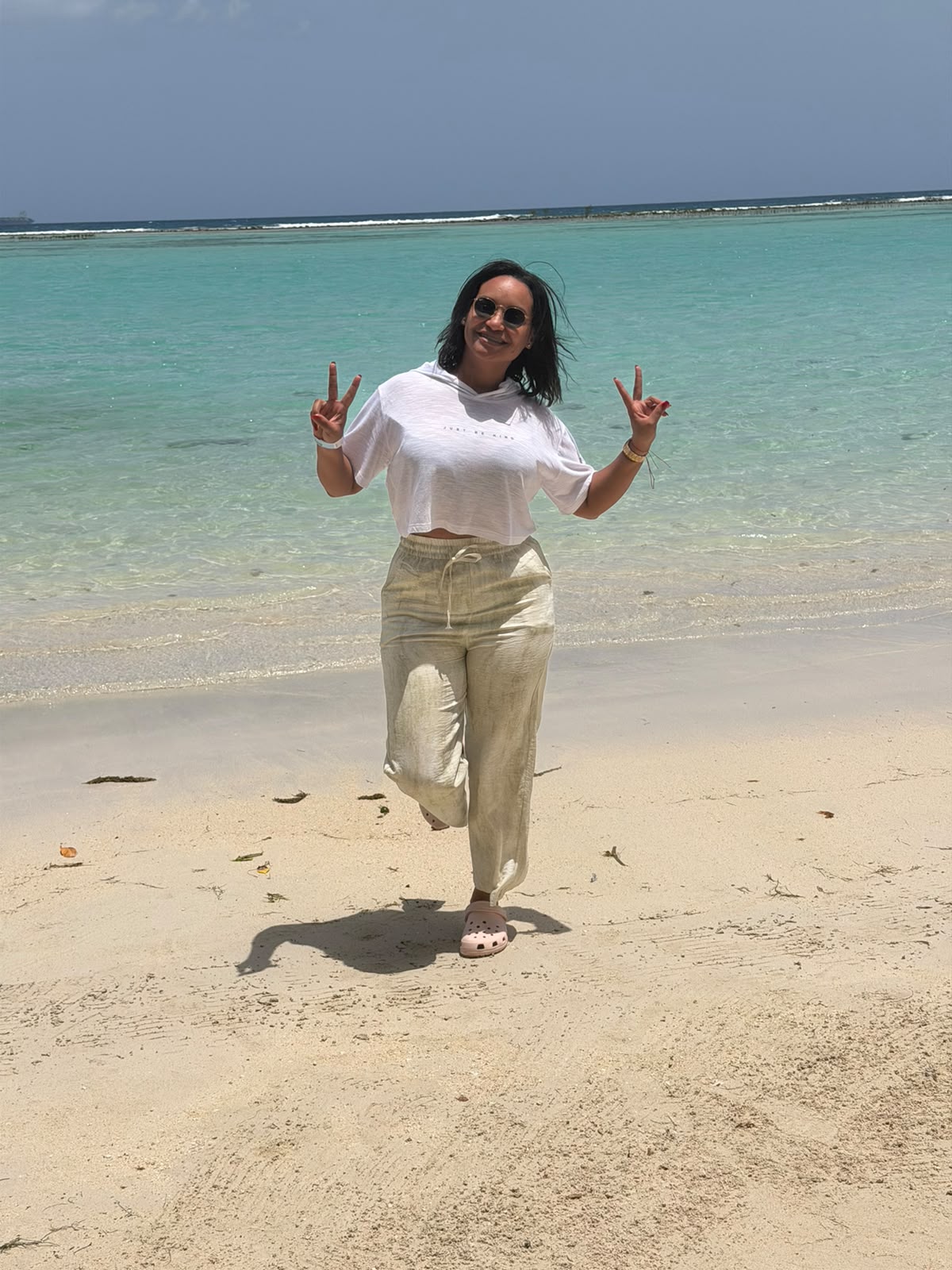 Selenia on the beach